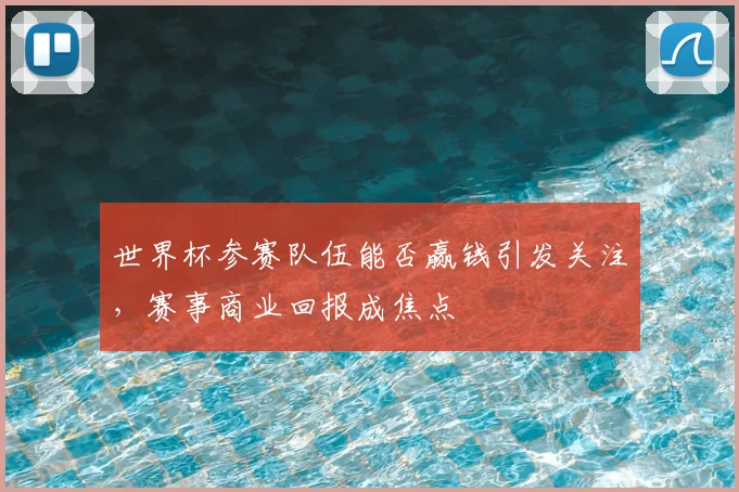 世界杯参赛队伍能否赢钱引发关注,赛事商业回报成焦点
